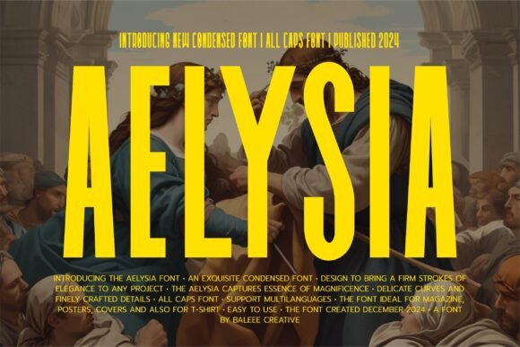Aelysia: The Modern Display Font for Editorial Design