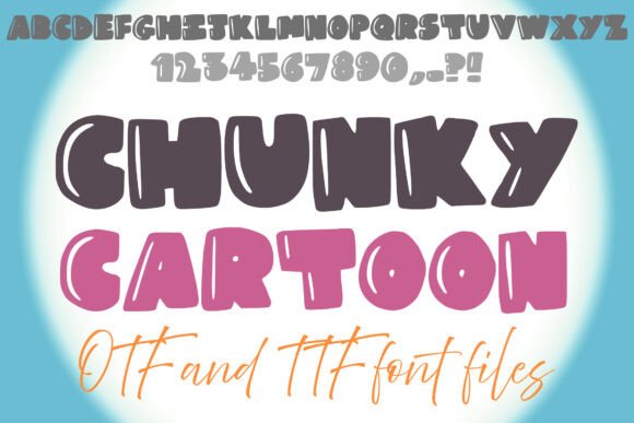 Chunky Cartoon: The Perfect Display Font for Handmade Crafts