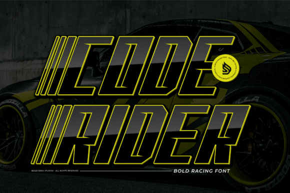 Code Rider: A Bold Display Typeface for High-Impact Web Design