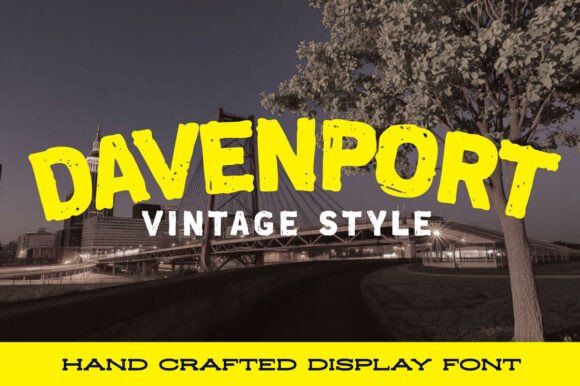 Davenport: A Vintage Display Font for Editorial Design