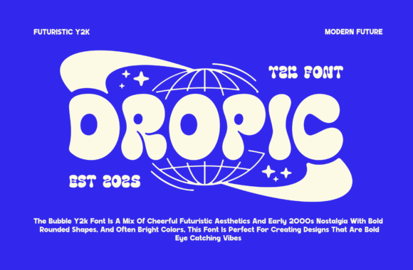 Designing with Dropic: A Y2K-Inspired Font for Modern Editorial Projects