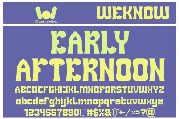Early Afternoon: A Creative Font to Elevate Your Brand Identity