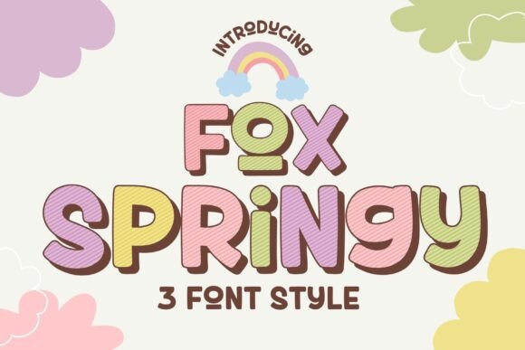 Fox Springy: A Playful Display Typeface for Bold Branding