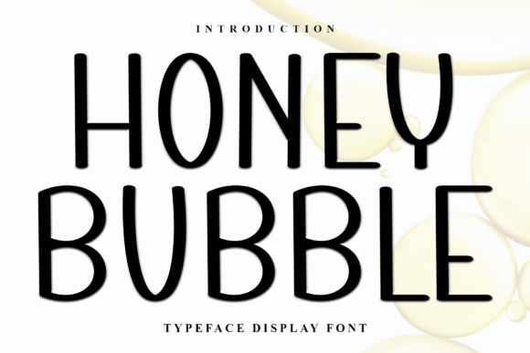 Honey Bubble Font for Web Design