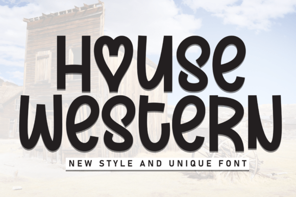 House Western: The Bold Display Font for Handmade Brands