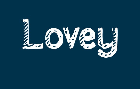 Lovey: A Handwritten Typeface for Warm Editorial Design