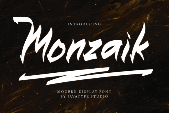 Monzaik: A Bold Display Font for Modern Editorial Design