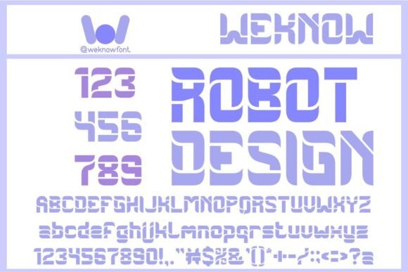 Robot Design: The Futuristic Typeface for Modern Digital Brands