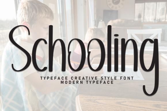 Schooling: A Handwritten Display Font for Editorial Elegance