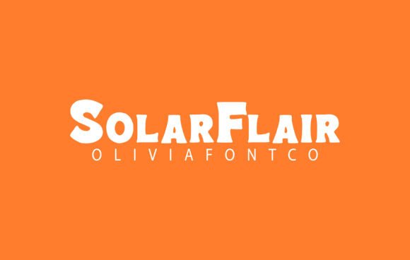 Solarflair Font for Editorial Design