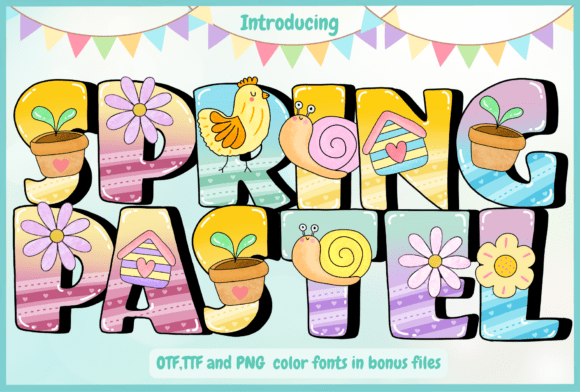 Spring Pastel: A Joyful Display Typeface for Digital Brands